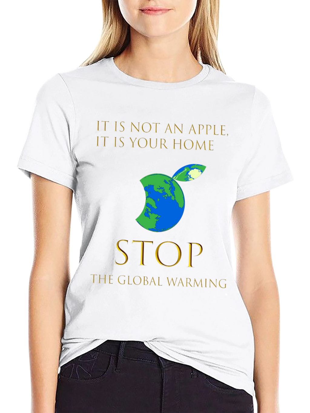 Earth Apple T-Shirt: Stop Global Warming Tee