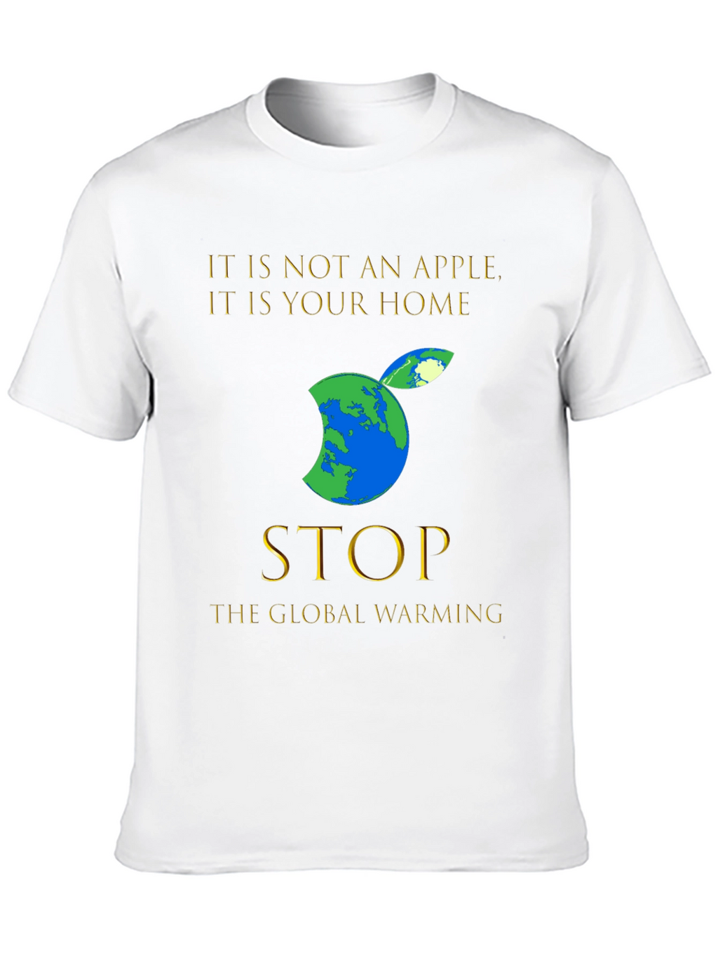 Earth Apple T-Shirt: Stop Global Warming Tee