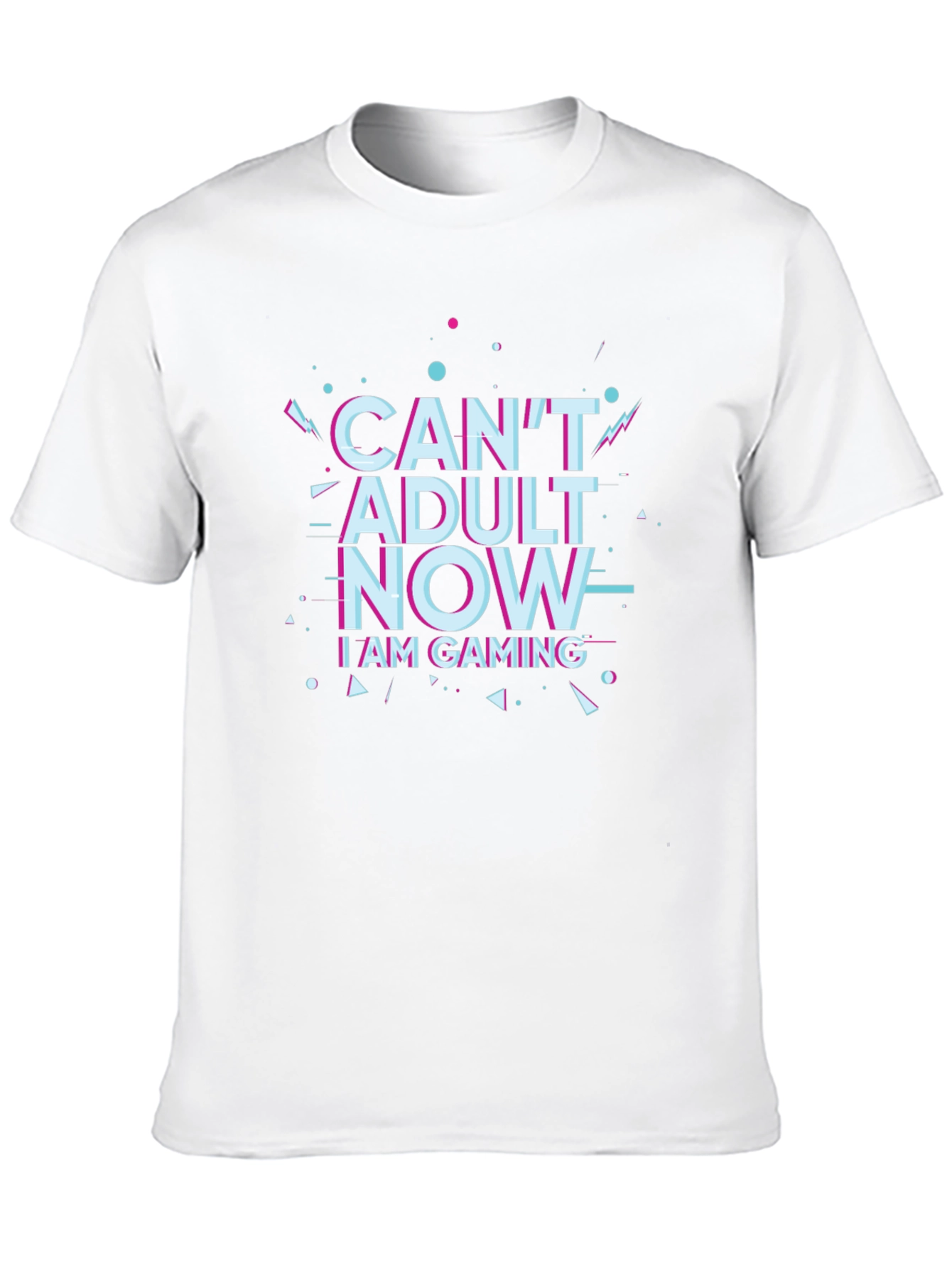 Cant Adult Now Gaming Black T-Shirt