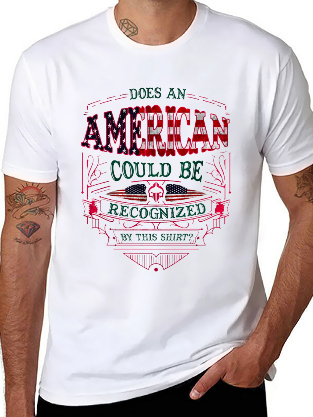 American Pride T-Shirt Patriotic USA Flag Graphic Tee