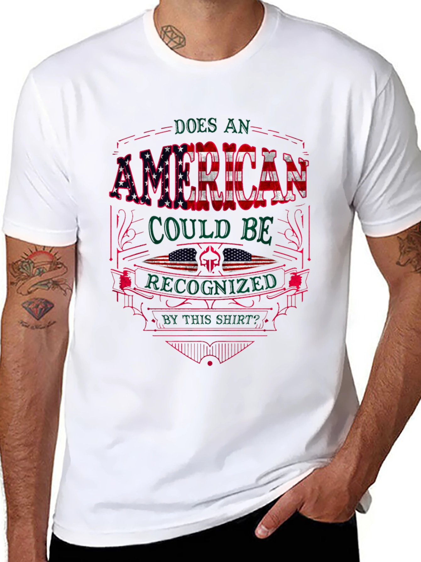 American Pride T-Shirt Patriotic USA Flag Graphic Tee