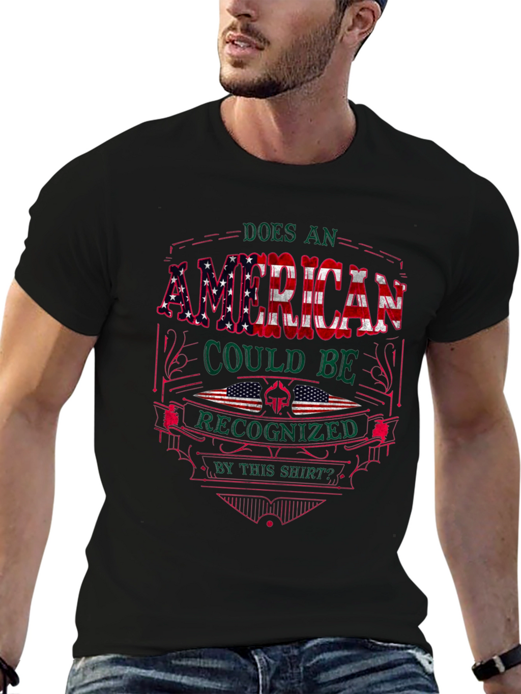 American Pride T-Shirt Patriotic USA Flag Graphic Tee