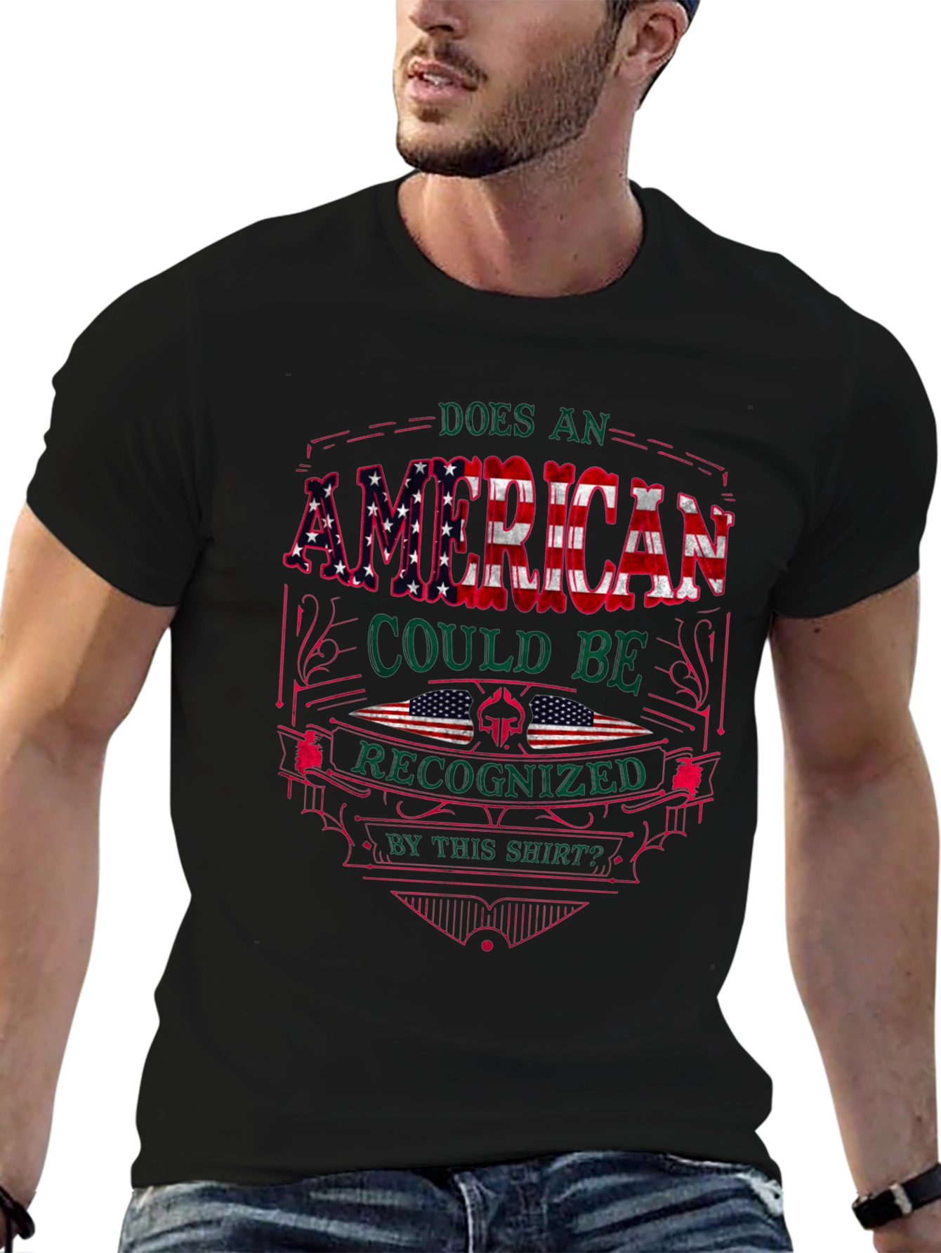 American Pride T-Shirt Patriotic USA Flag Graphic Tee