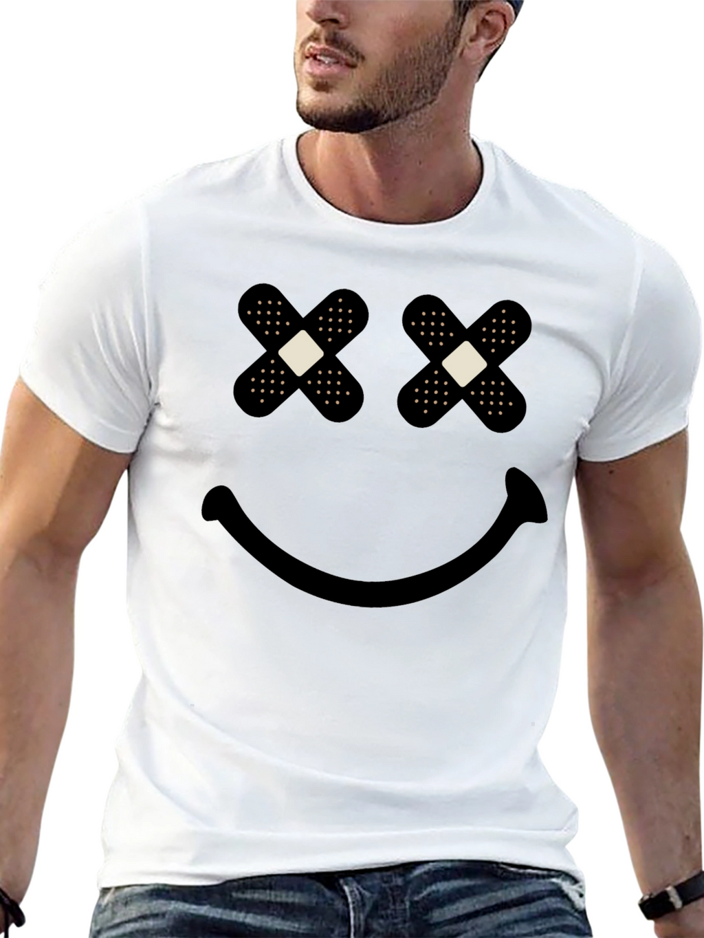 Bandage Eyes Graphic T-Shirt