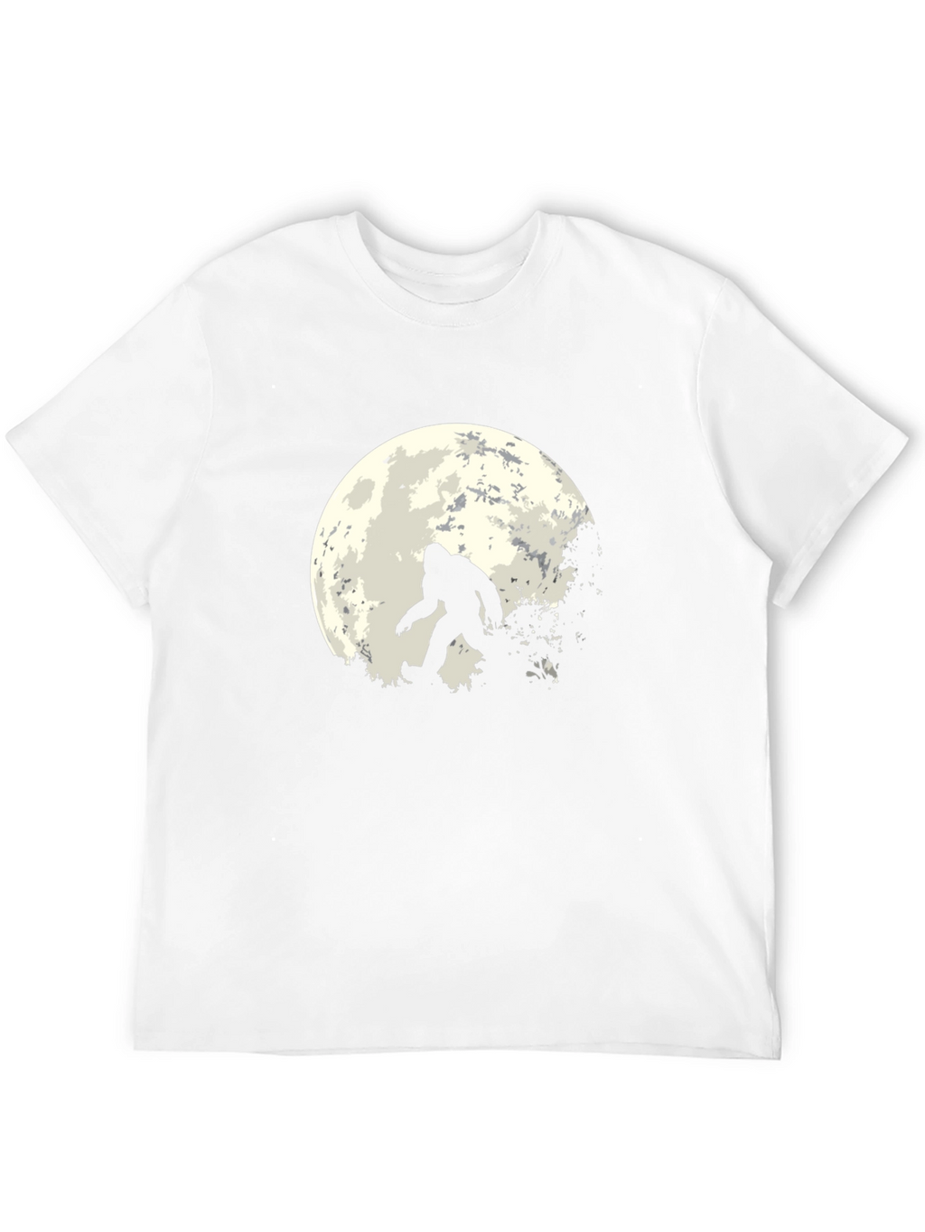 Bigfoot Moon Graphic Tee - Black Sasquatch T-Shirt