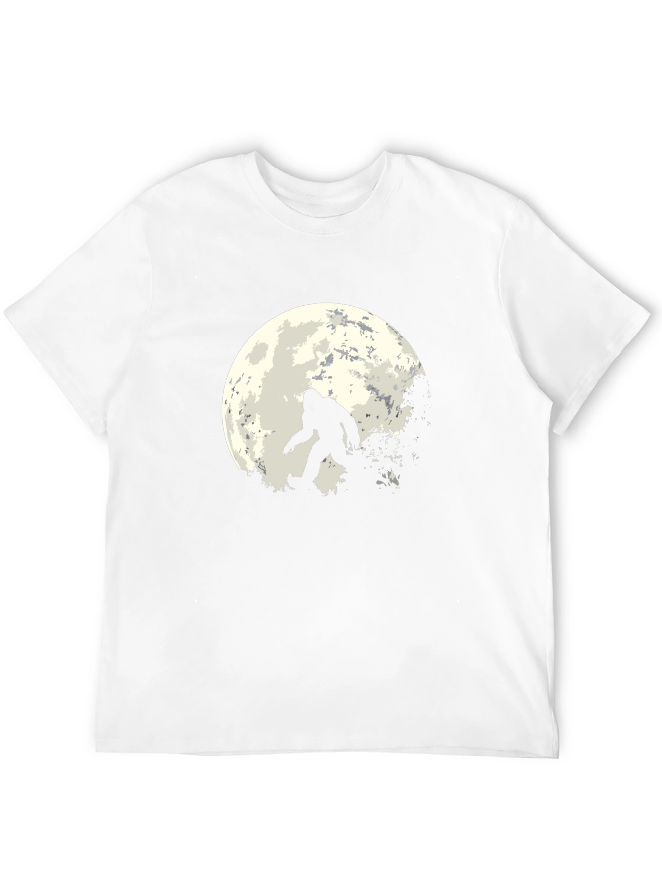 Bigfoot Moon Graphic Tee - Black Sasquatch T-Shirt