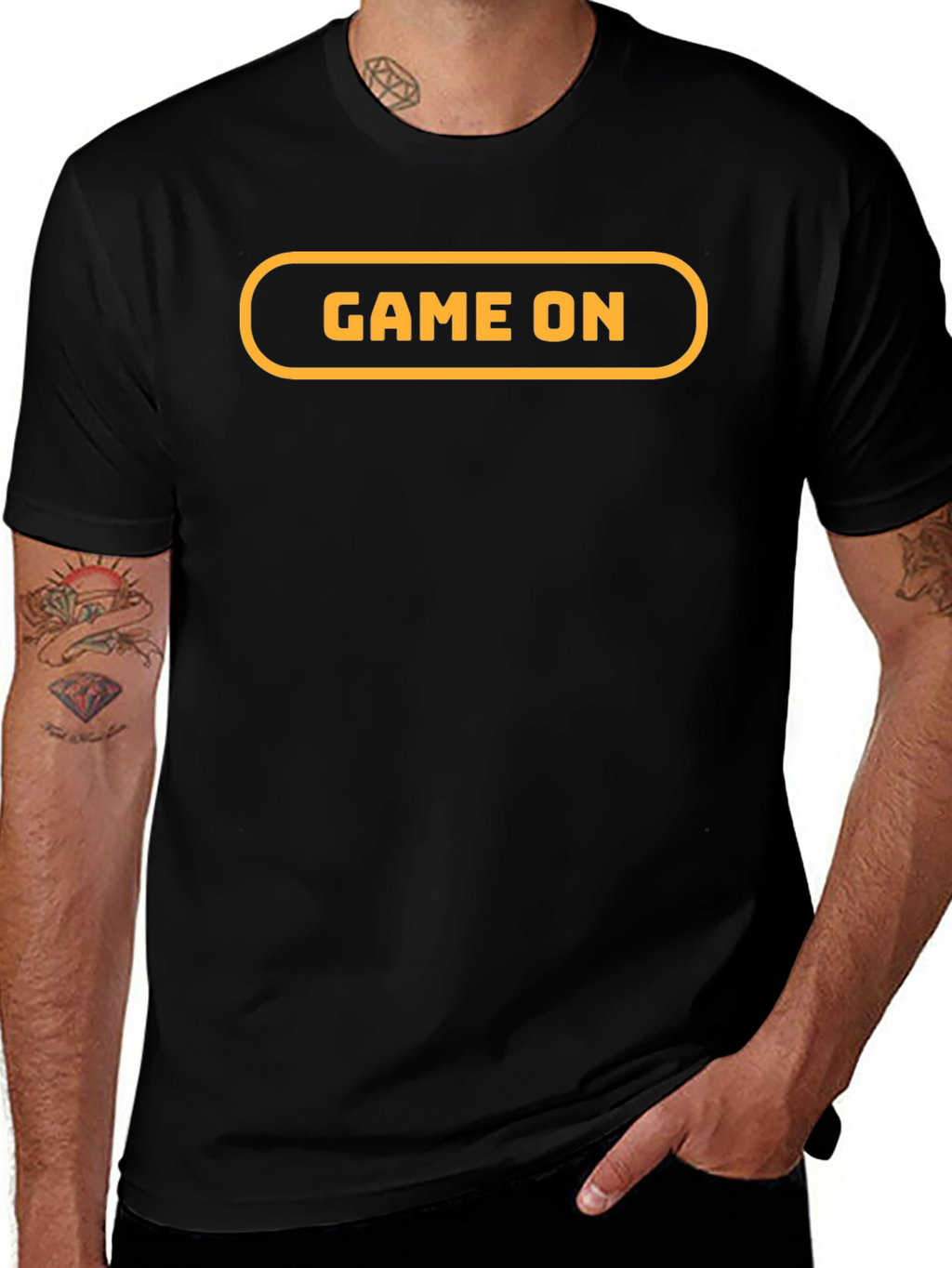 Game On Black T-Shirt - Gamer Style