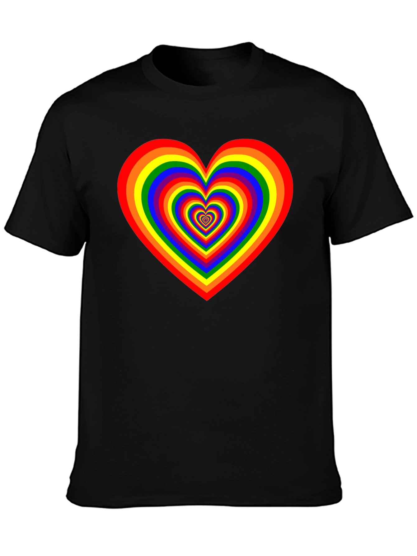 Rainbow Heart Graphic Tee - Pride Apparel