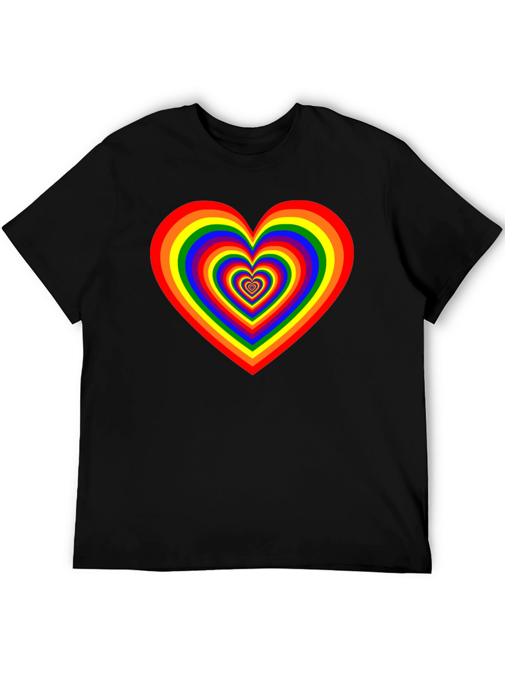 Rainbow Heart Graphic Tee - Pride Apparel