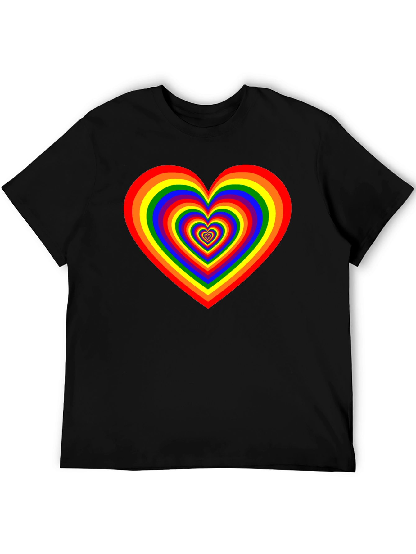 Rainbow Heart Graphic Tee - Pride Apparel