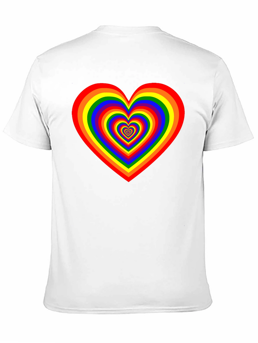 Rainbow Heart Graphic Tee - Pride Apparel