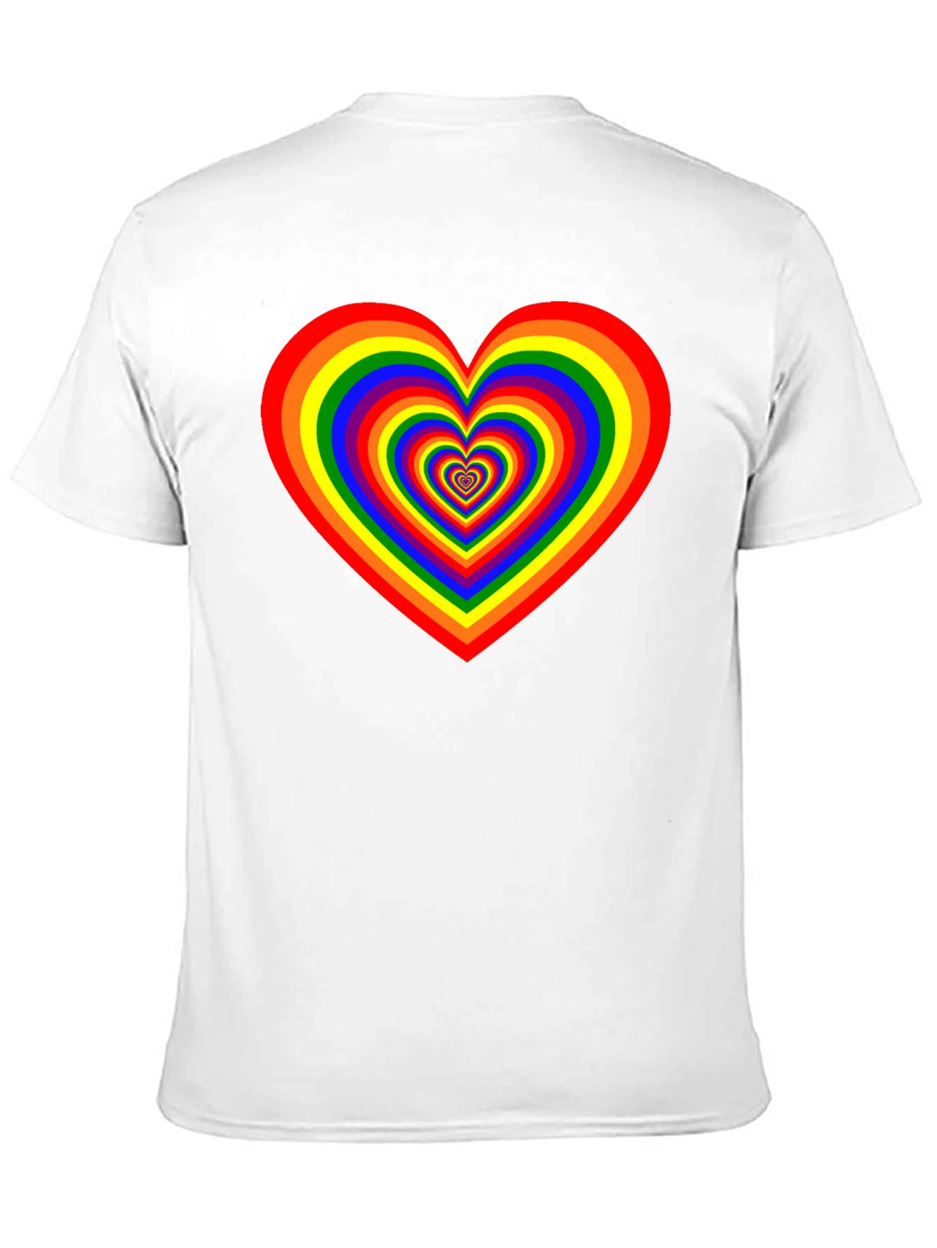 Rainbow Heart Graphic Tee - Pride Apparel
