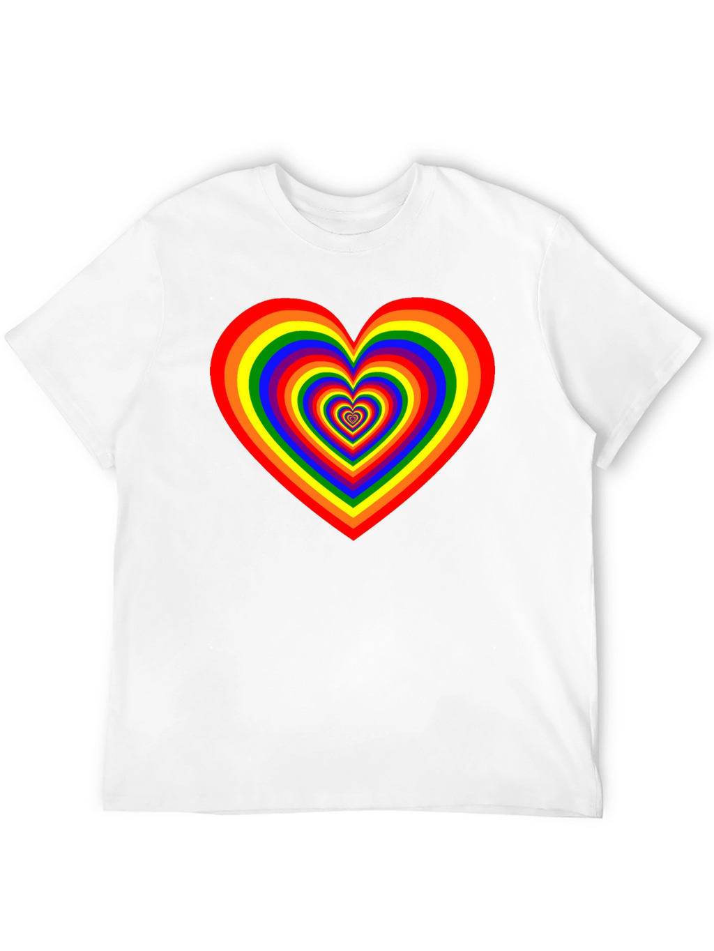 Rainbow Heart Graphic Tee - Pride Apparel