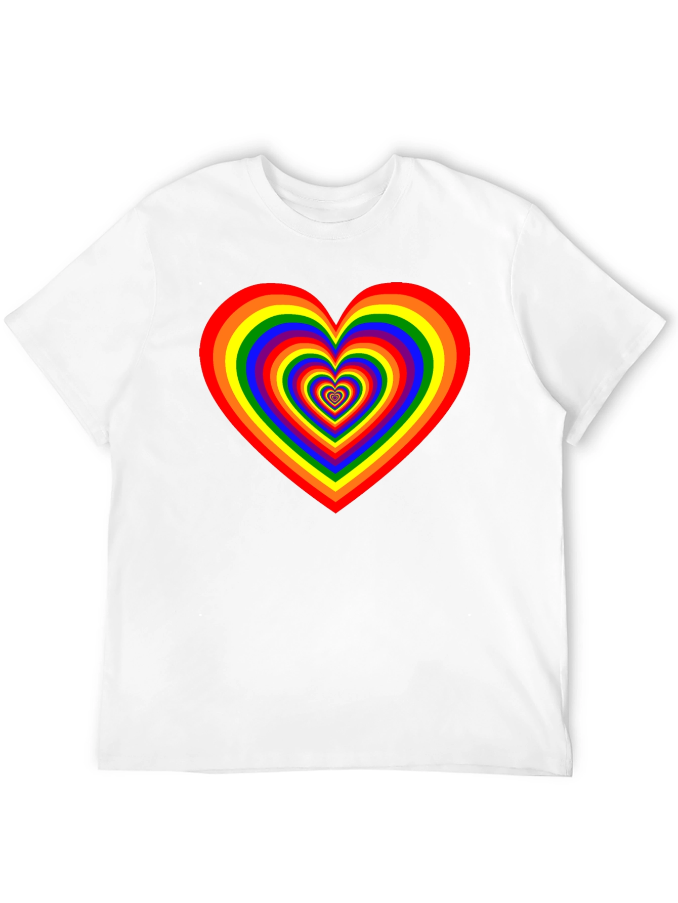 Rainbow Heart Graphic Tee - Pride Apparel
