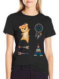 Tribal Bear Graphic Tee