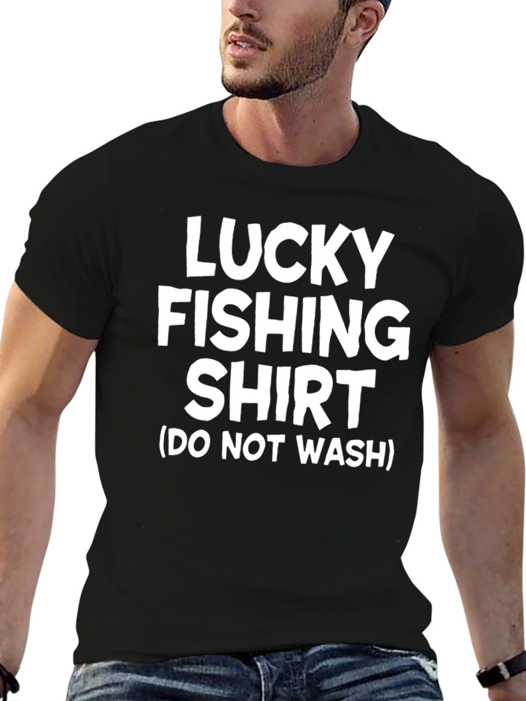Lucky Fishing Shirt - Humor Graphic Tee