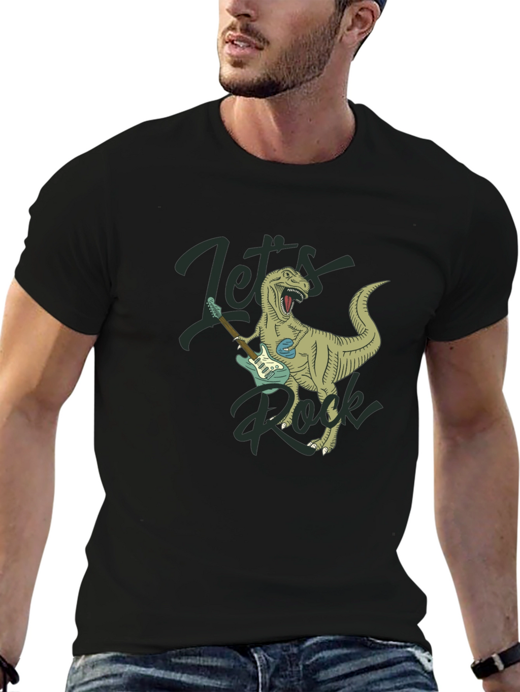 Lets Rock T-Rex Graphic Tee
