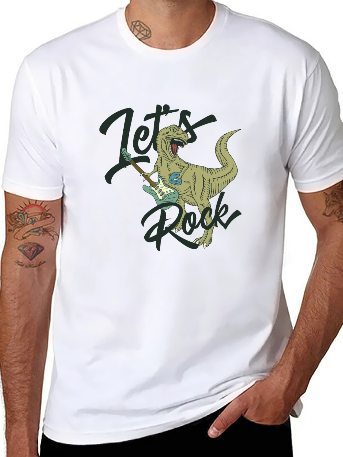Lets Rock T-Rex Graphic Tee