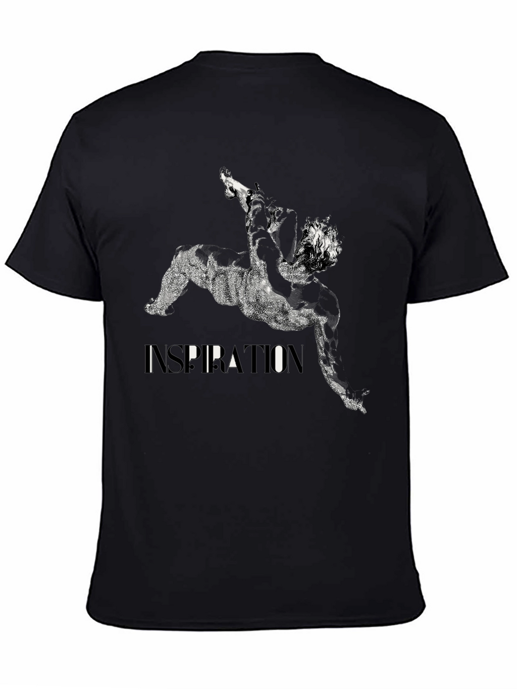 Inspiration Graphic Print Black T-Shirt