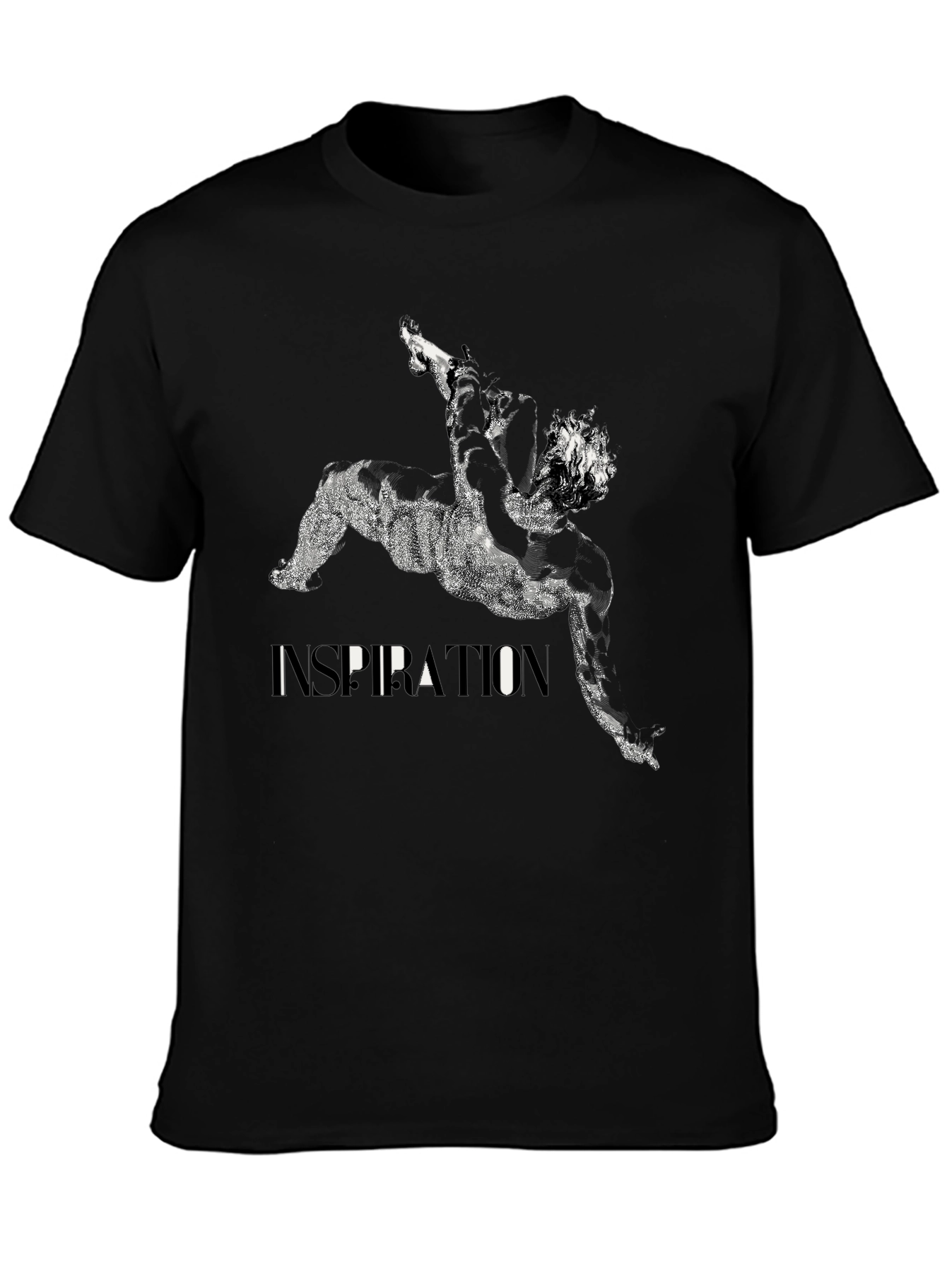 Inspiration Graphic Print Black T-Shirt