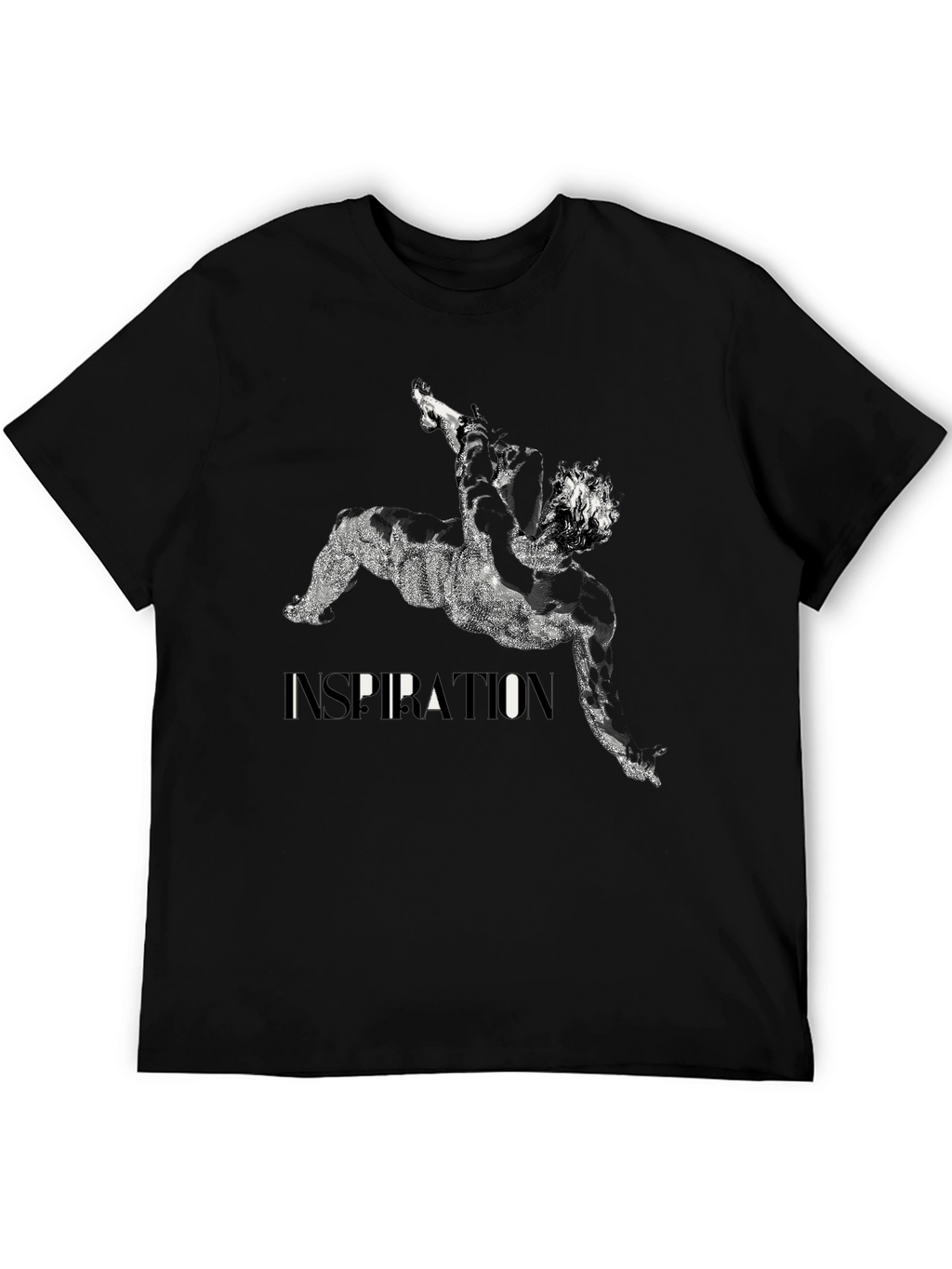 Inspiration Graphic Print Black T-Shirt
