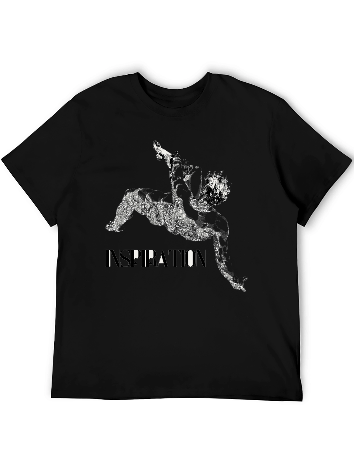 Inspiration Graphic Print Black T-Shirt