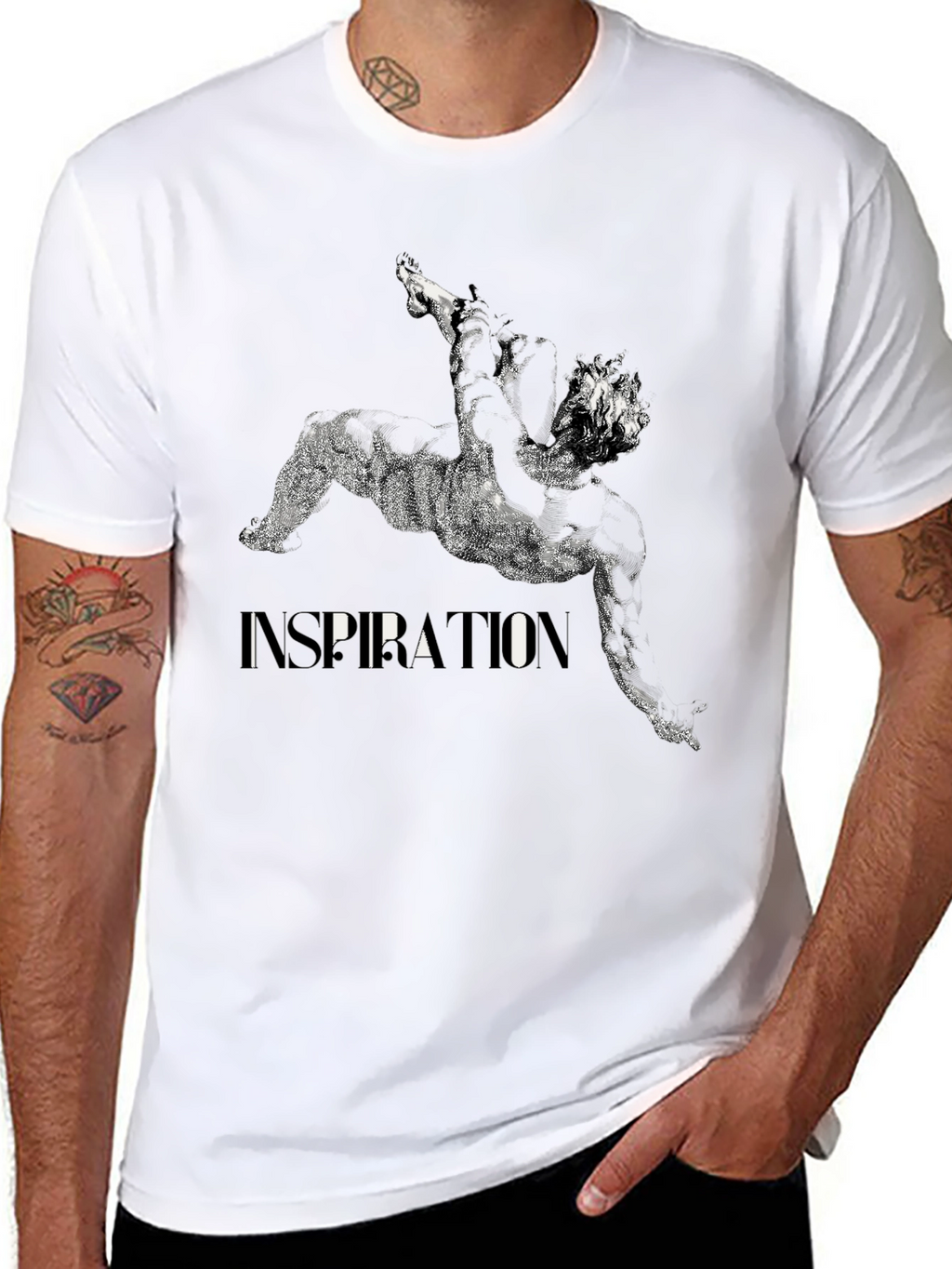 Inspiration Graphic Print Black T-Shirt