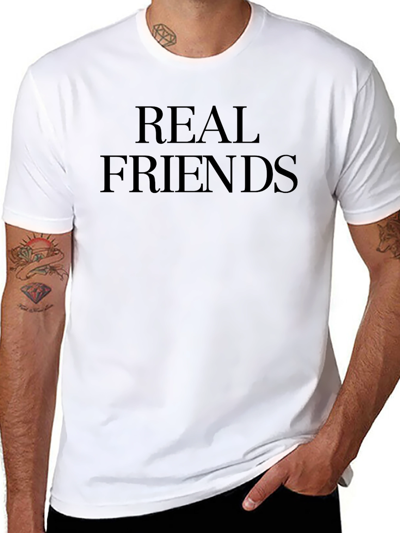 Real Friends Graphic Tee - Unisex Soft Cotton T-Shirt
