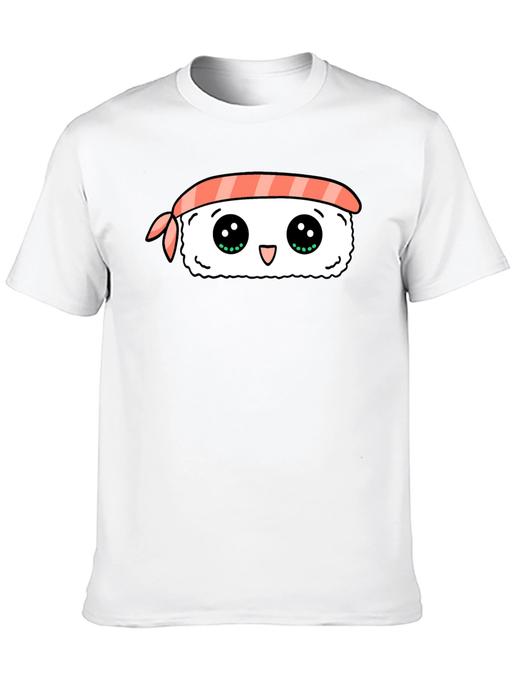 Kawaii Sushi Graphic Black T-Shirt