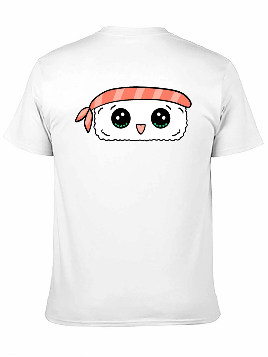 Kawaii Sushi Graphic Black T-Shirt
