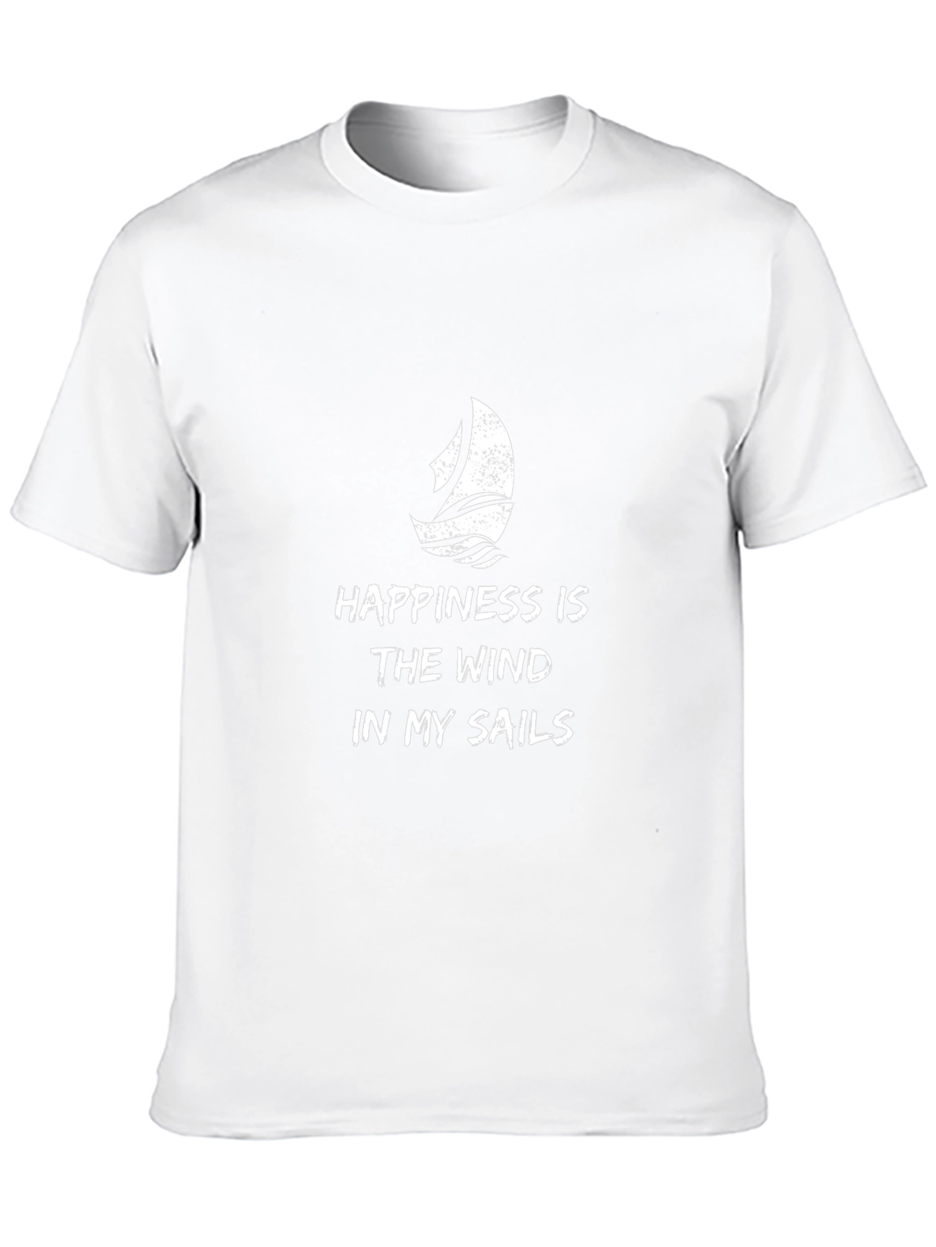 Sailboat Graphic T-Shirt - Happiness in the Wind