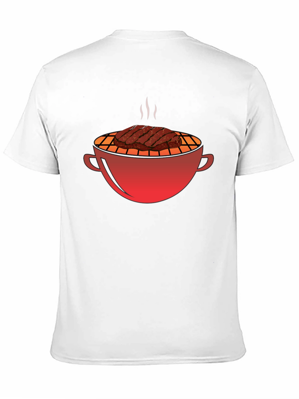BBQ Grill & Steak Graphic T-Shirt - Black