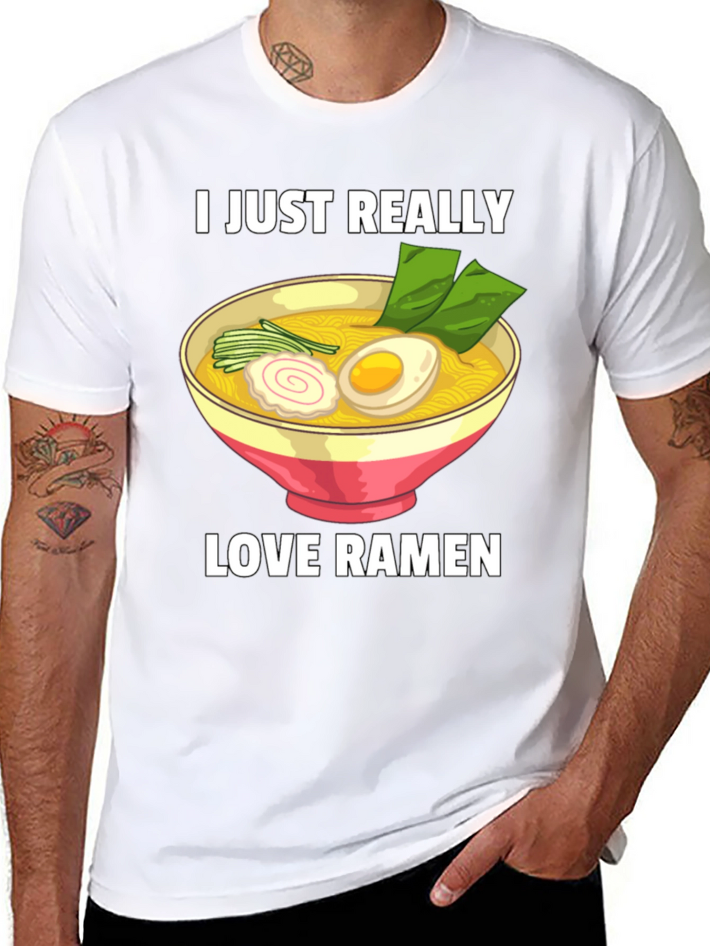 I Just Really Love Ramen T-Shirt - Foodie Tee