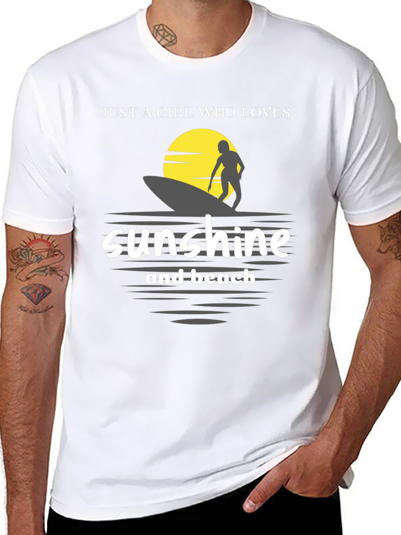 Sunshine & Beach Surf T-Shirt