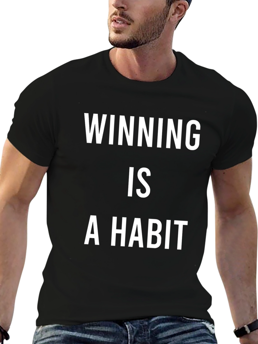 Winning Is A Habit Black T-Shirt