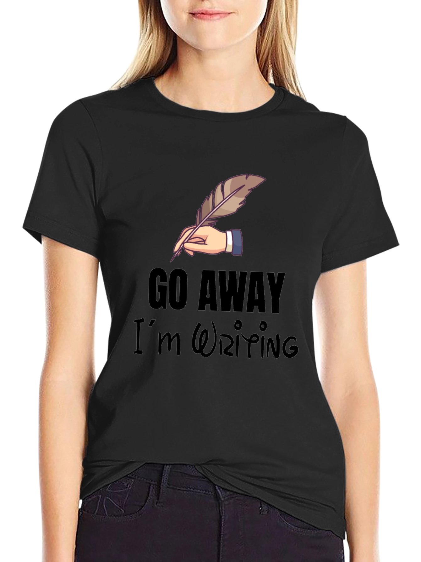 Go Away Im Writing T-Shirt