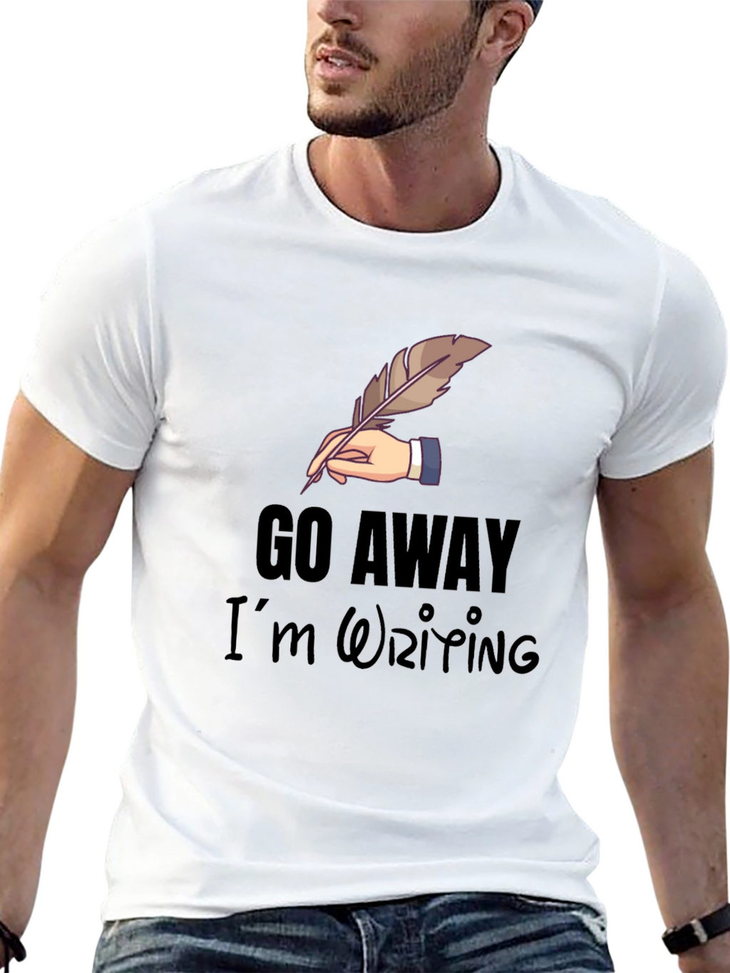 Go Away Im Writing T-Shirt