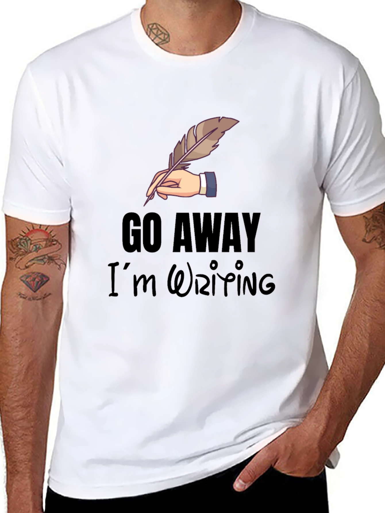 Go Away Im Writing T-Shirt