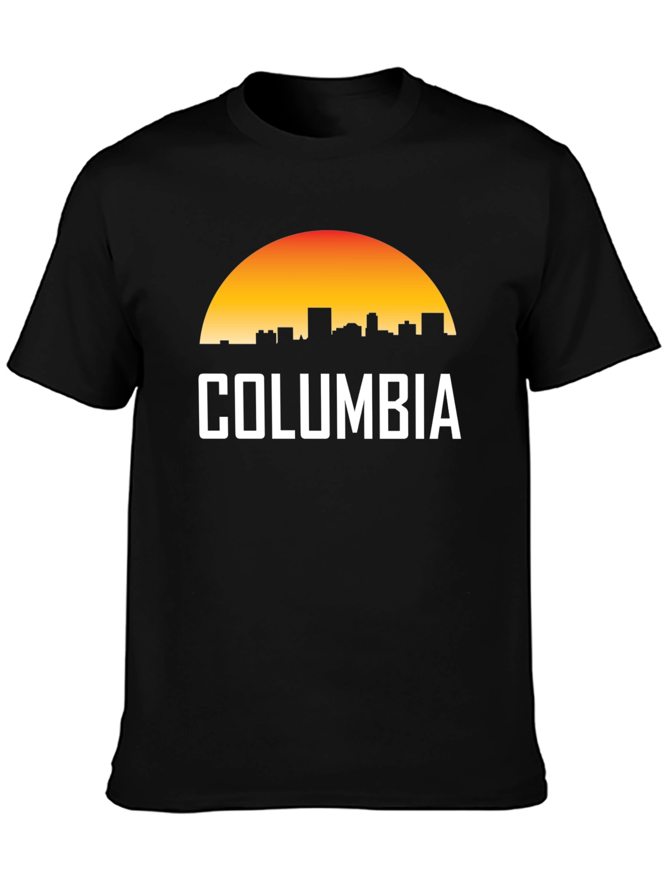 Columbia Skyline Sunset T-Shirt - Retro City Pride Tee
