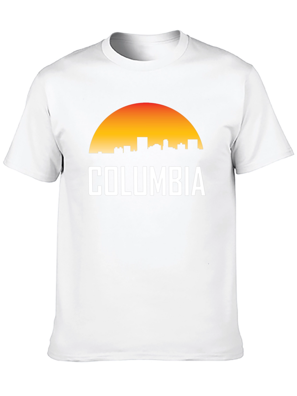 Columbia Skyline Sunset T-Shirt - Retro City Pride Tee