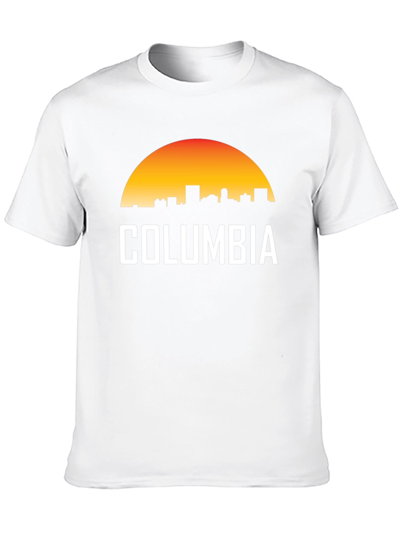 Columbia Skyline Sunset T-Shirt - Retro City Pride Tee