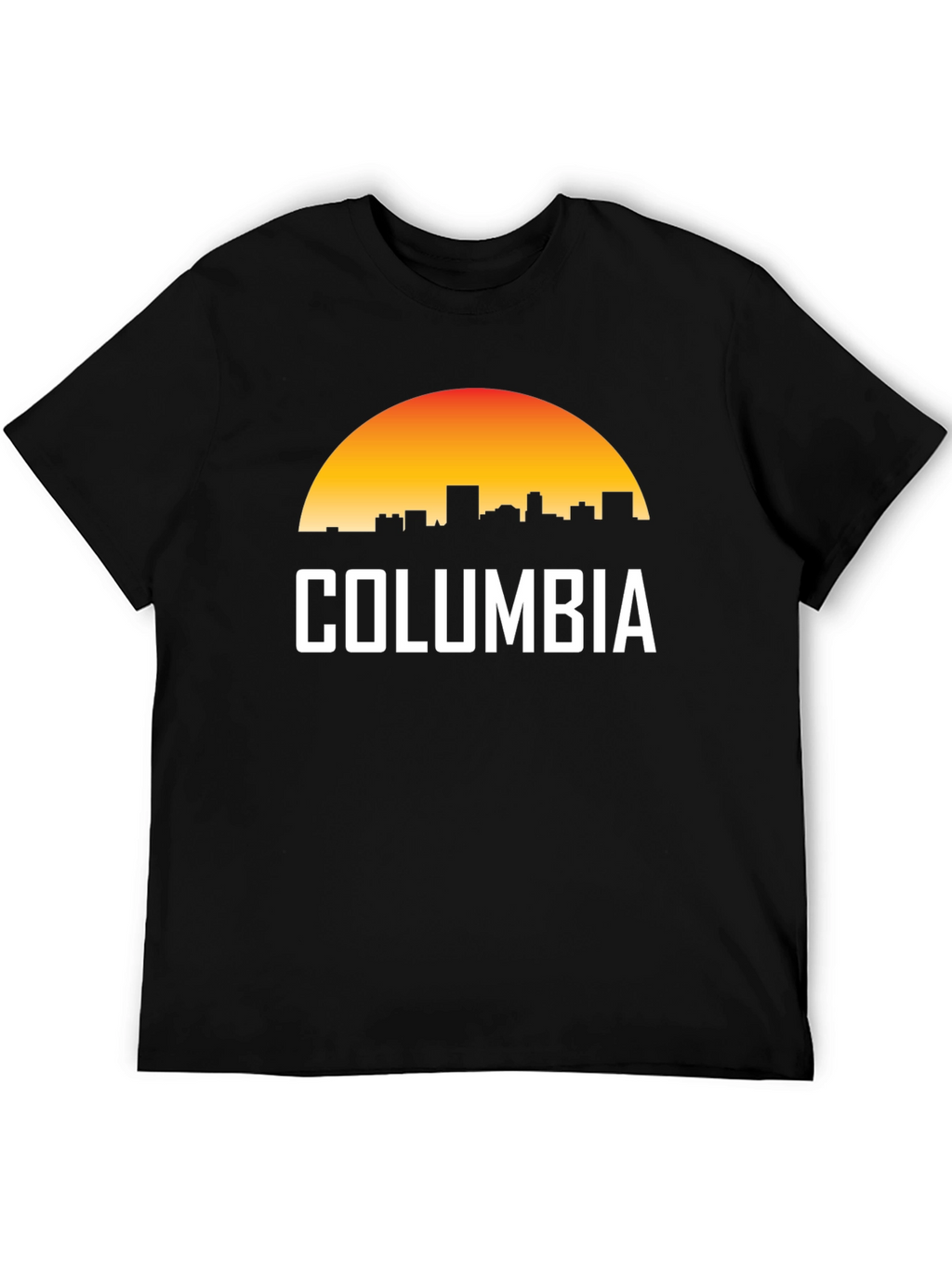 Columbia Skyline Sunset T-Shirt - Retro City Pride Tee