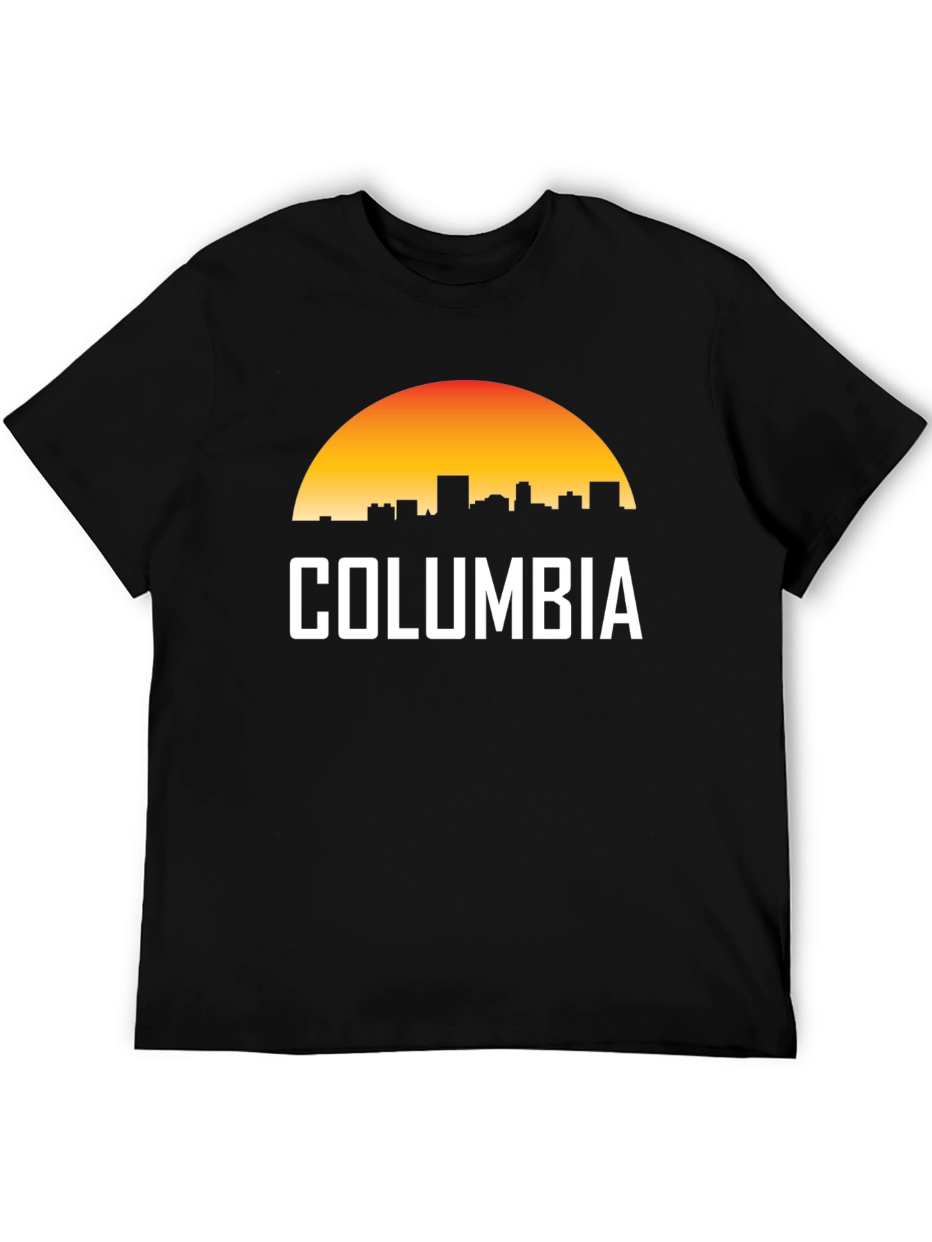 Columbia Skyline Sunset T-Shirt - Retro City Pride Tee