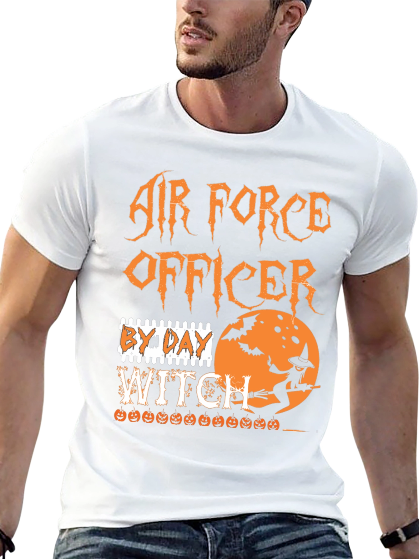 Air Force Officer By Day Witch Halloween T-Shirt
