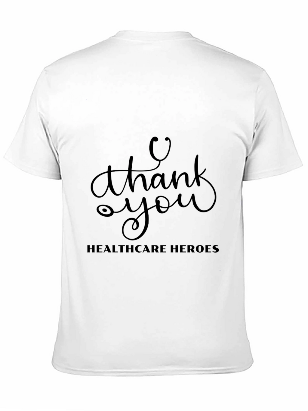 Healthcare Heroes Thank You Black T-Shirt