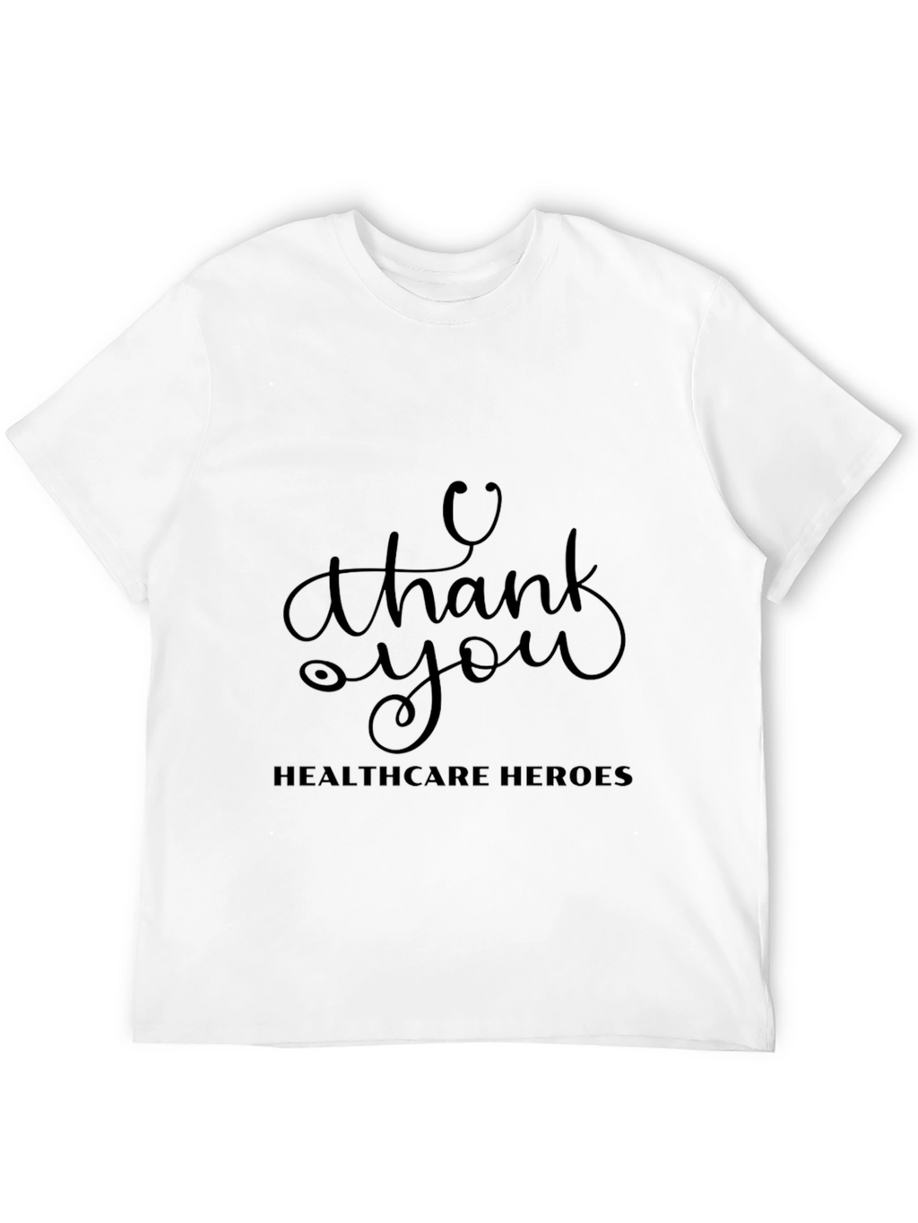 Healthcare Heroes Thank You Black T-Shirt