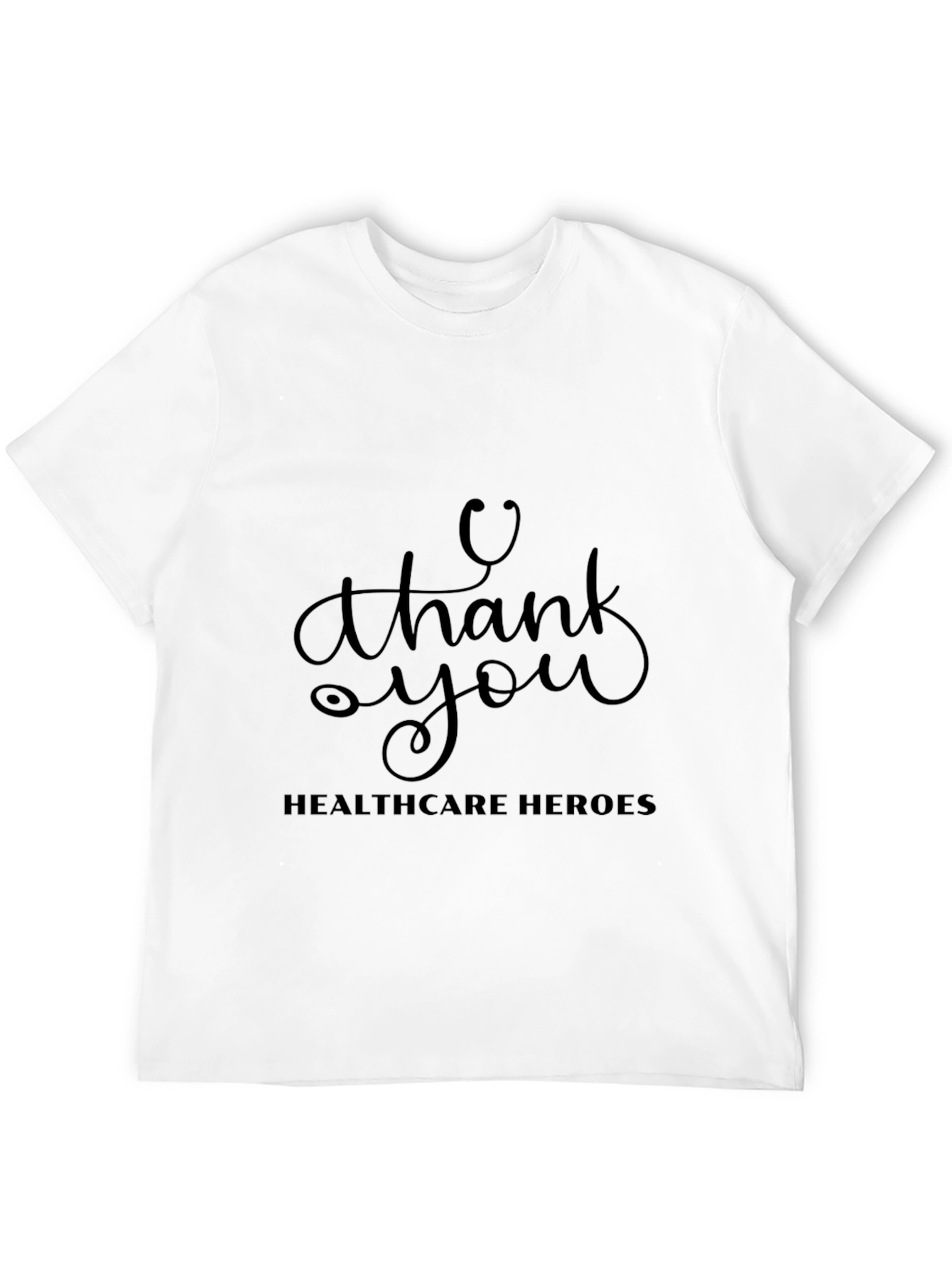 Healthcare Heroes Thank You Black T-Shirt