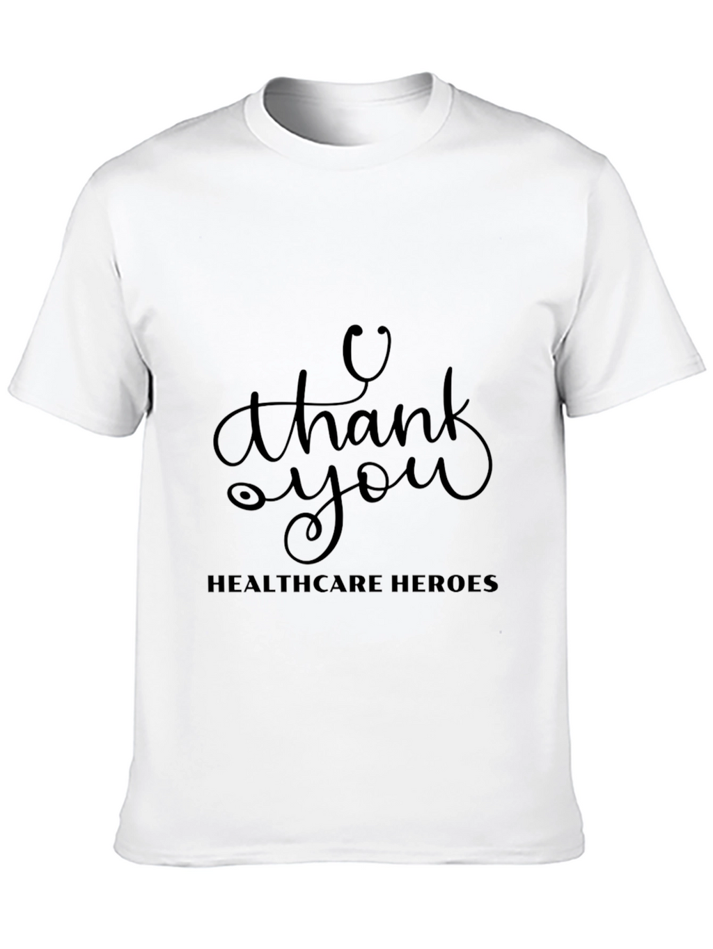 Healthcare Heroes Thank You Black T-Shirt