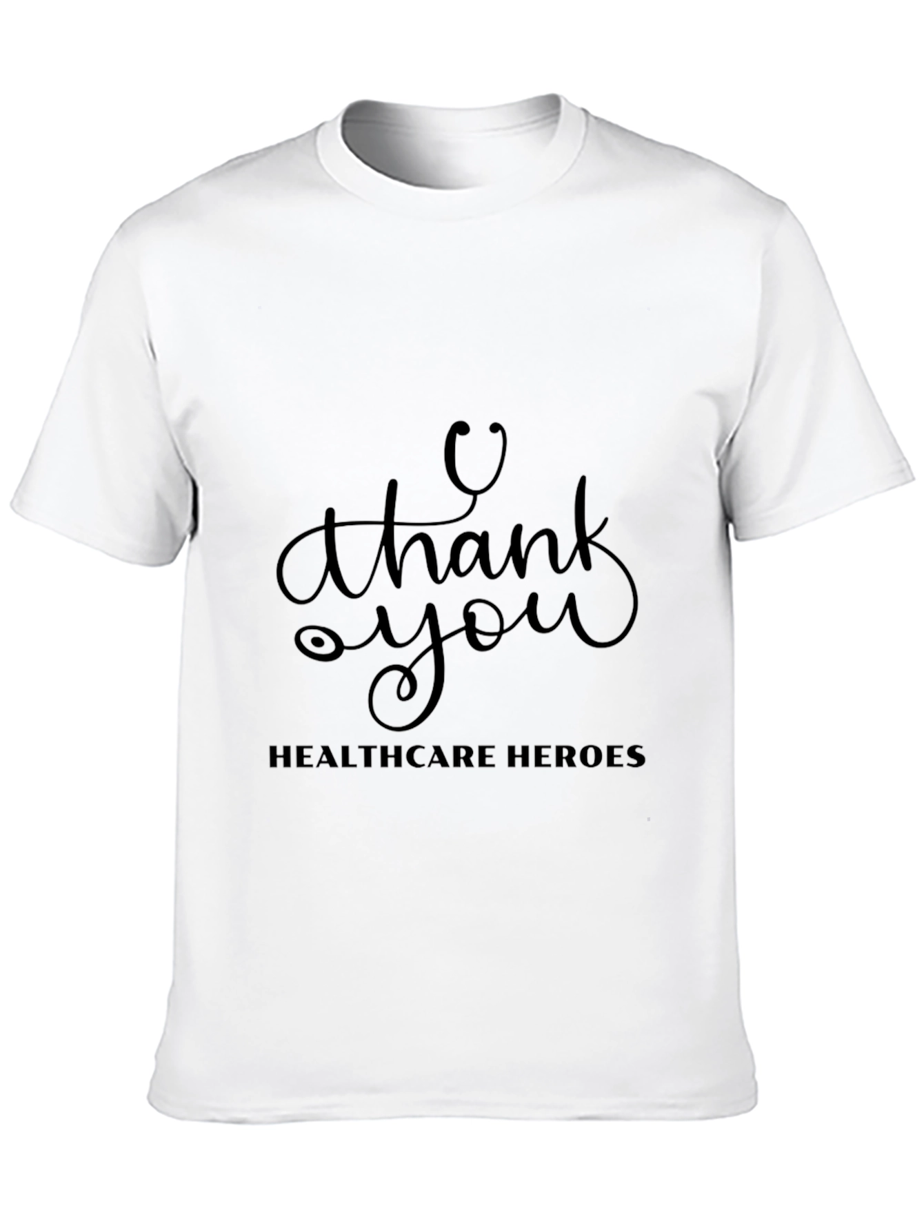 Healthcare Heroes Thank You Black T-Shirt