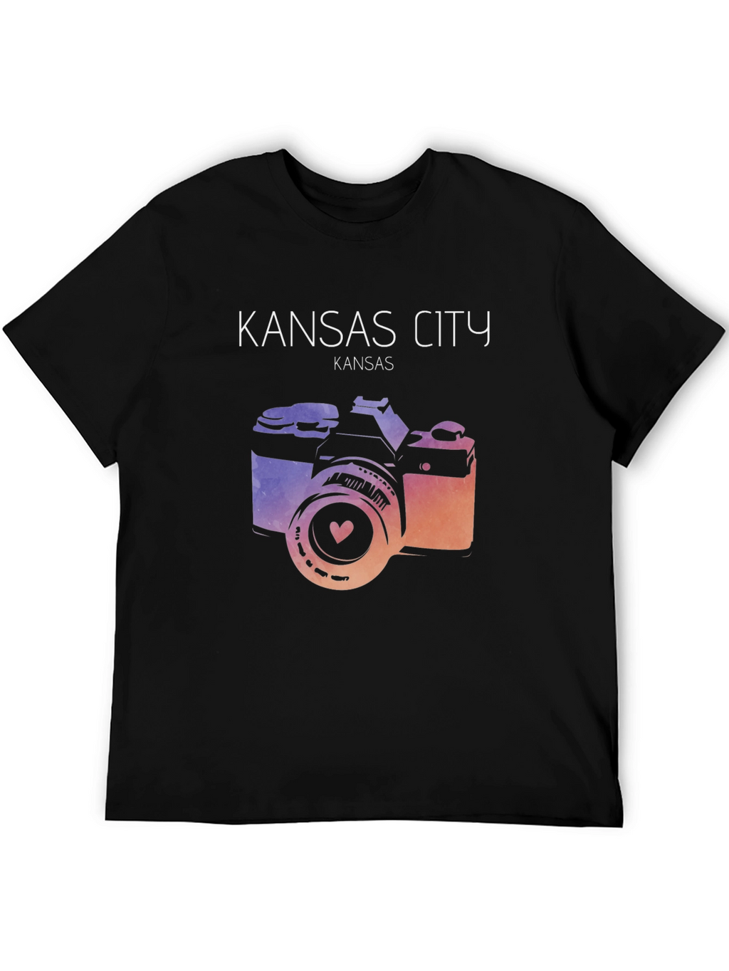 Kansas City Camera Graphic Tee - Trendy Unisex T-Shirt